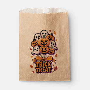 Cute Retro Trick or Treat Halloween Favour Bags