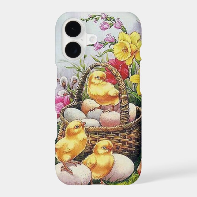 Cute retro vintage Easter chicks  (Back)