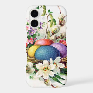 Cute retro vintage Easter eggs