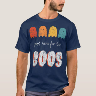 Cute Retro Vintage Funny Ghost Halloween Autumn Bo T-Shirt