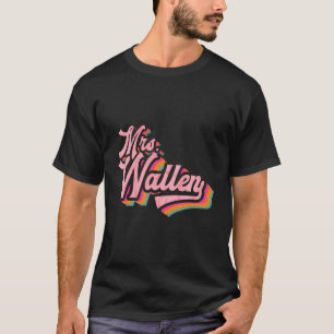 Cute Retro Vintage Funny Wife Pink Name Future Mrs T-Shirt