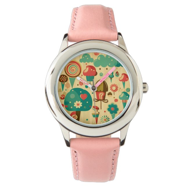 Cute retro vintage ice creams watch (Front)