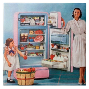 cute retro vintage kitchen decor ceramic tile