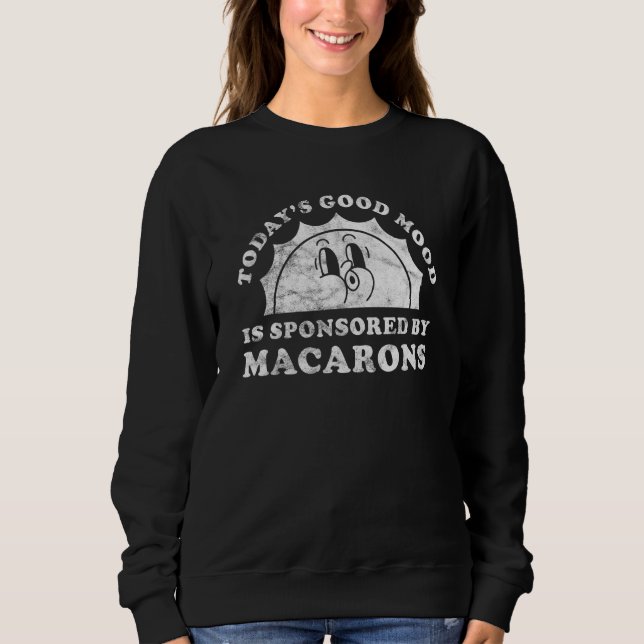Cute Retro Vintage Macarons or Macaron Sweatshirt (Front)