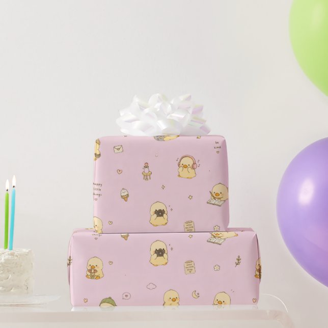 Cute retro  wrapping paper (Party Gifts)