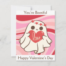 Cute Retro You’re Bootiful Ghost Valentine’s 