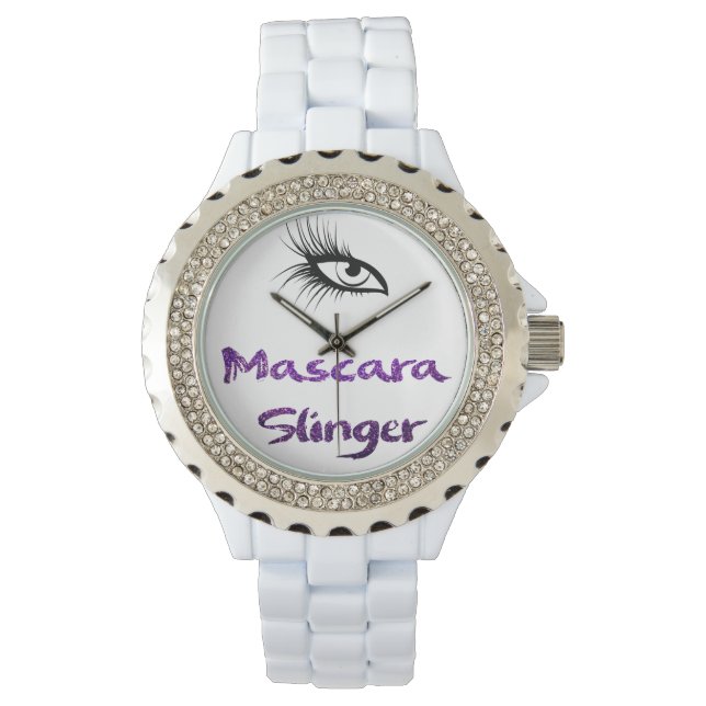 Cute Rhinestone Watch Mascara Slinger (Front)