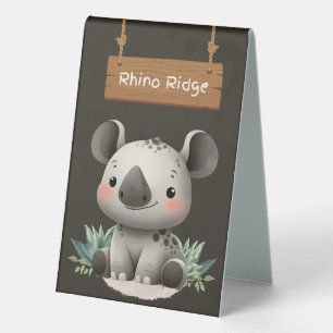 Cute Rhino Ridge Table Sign