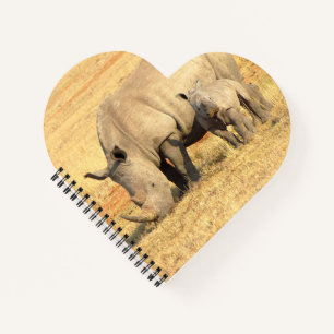 Cute rhinoceros in africa   notebook
