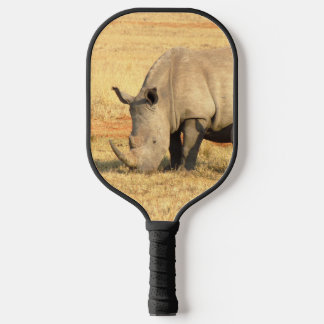 Cute rhinoceros in africa pickleball paddle