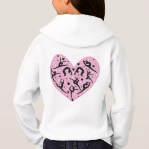 Cute Rhythmic Gymnastics Heart Toddler Kids Hoodie
