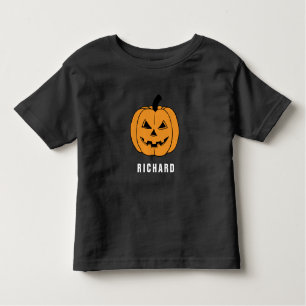 Cute RICHARD Pumpkin Black Halloween Name Toddler T-Shirt