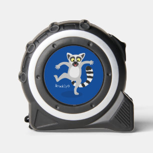 Cute ring tail lemur dancing cartoon illustration 1