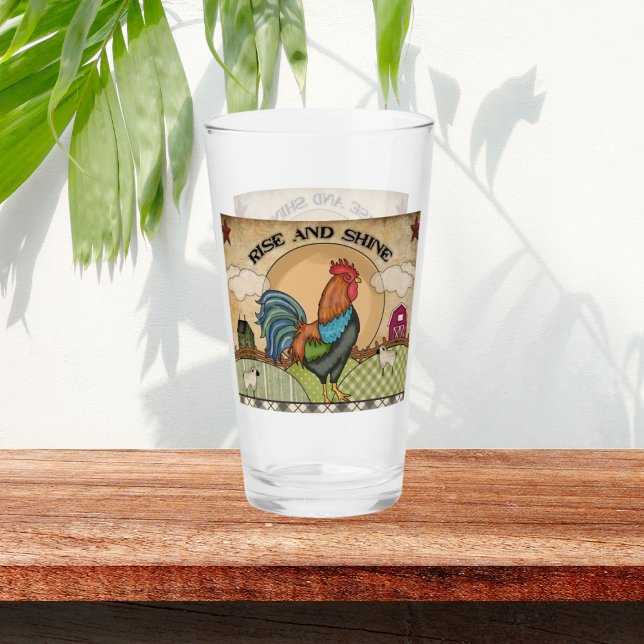 cute rise shine Country farmhouse  Glass (Creator Uploaded)