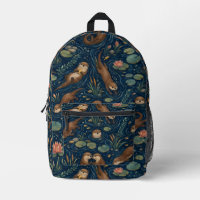 Cute River Otter Watercolor Pattern