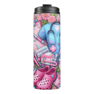 Cute RN Nurse Thermal Tumbler