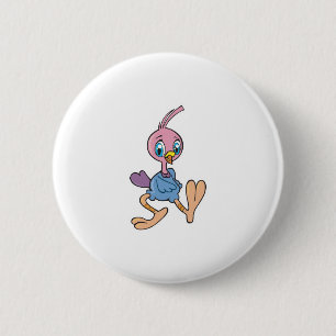 cute roadrunner 6 cm round badge
