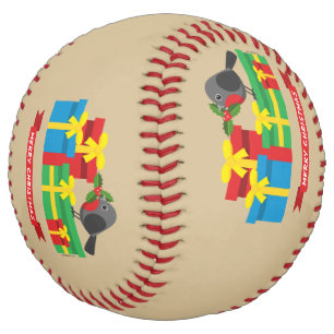 Cute Robin And The Four Colorful Gifts Softball