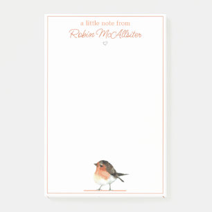 Cute Robin - Simple Elegant  Post-it Notes