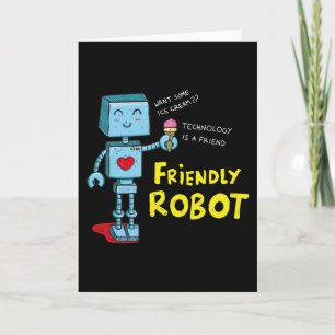 Cute robot card