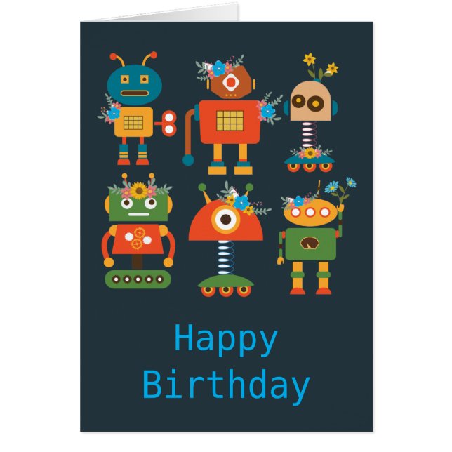 Cute robot children's design (Front)