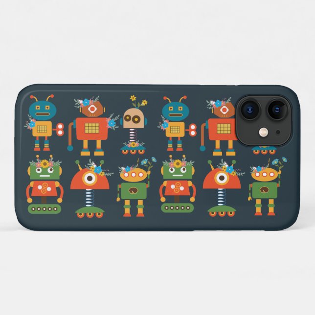 Cute robot children's design Case-Mate iPhone case (Back (Horizontal))