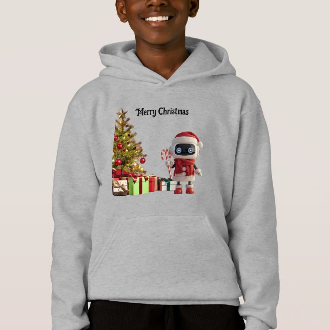 cute robot Christmas holiday tech (Front)