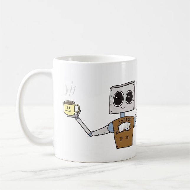 Cute Robot Coffee cup (Left)