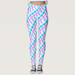 Cute robot familly pattern leggings
