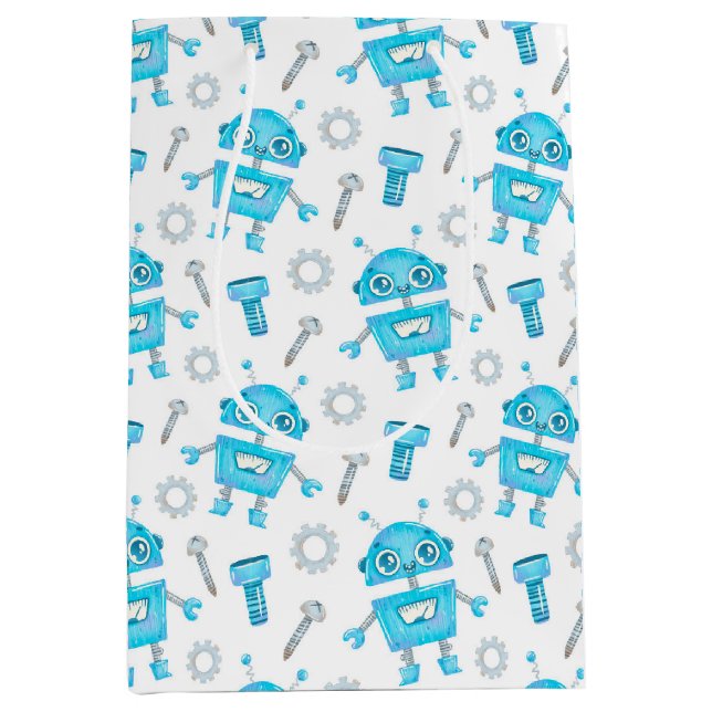 Cute Robot Gift Bag (Front)