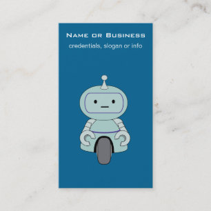Cute Robot Illustration Business Card