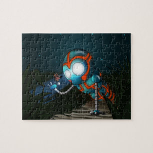 Cute Robot Illustration Jigsaw Puzzle
