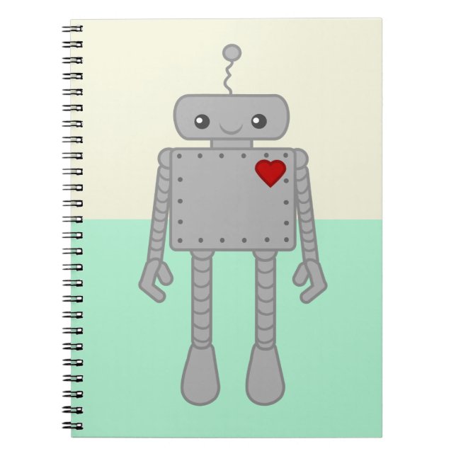Cute Robot Notebook (Front)