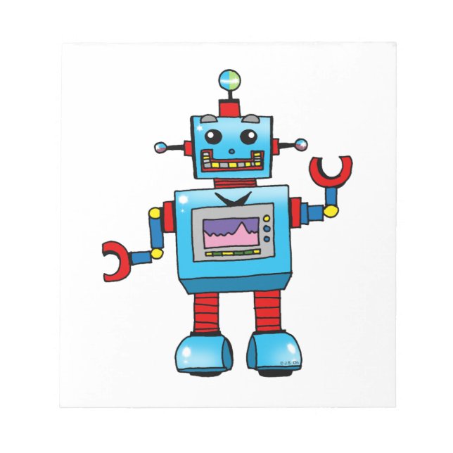Cute robot notepad (Front)