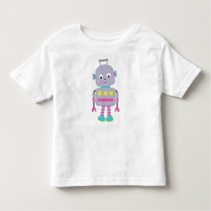 Cute Robot, Silly Robot, Funny Robot, Purple Robot Toddler T-Shirt