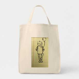 Cute Robot Tote Bag