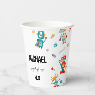 Cute Robots Paper Cups