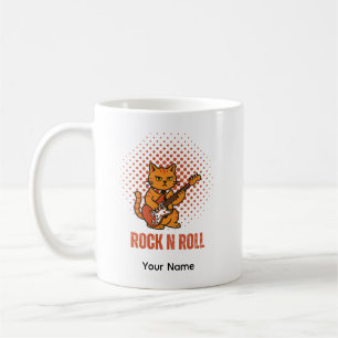 Cute Rock Cat Personalizable Mug