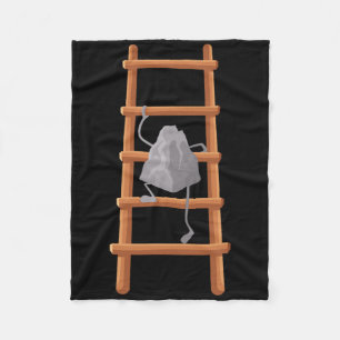 Cute Rock Climbing Art For Men Women Bouldering Ro Fleece Blanket