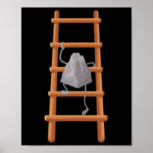 Cute Rock Climbing Art For Men Women Bouldering Ro Poster
