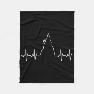 Cute Rock Climbing Art For Men Women Kids Wall Roc Fleece Blanket