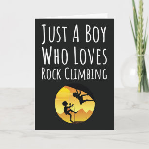 Cute Rock Climbing Cards For Boys For Kids