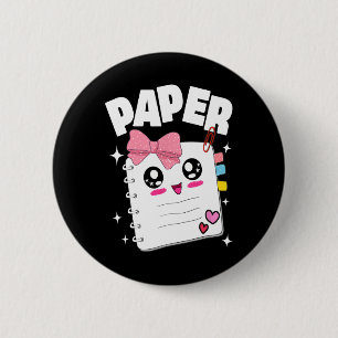 Cute Rock Paper Scissors Halloween Costumes Kids M 6 Cm Round Badge