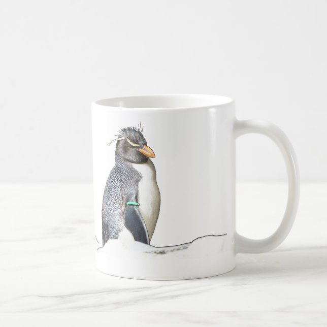 Cute Rockhopper Penguin Coffee Mug (Right)