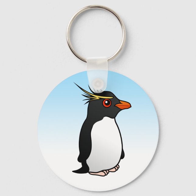 Cute Rockhopper Penguin Key Ring (Front)
