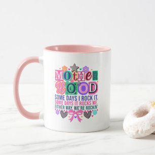 Cute rockin Motherhood word art Mug