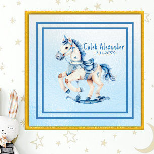 Cute Rocking Horse Nursery Wall Art