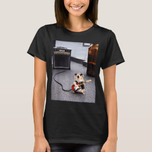 Cute rockstar hamster funny guitar punk rock'n rol T-Shirt