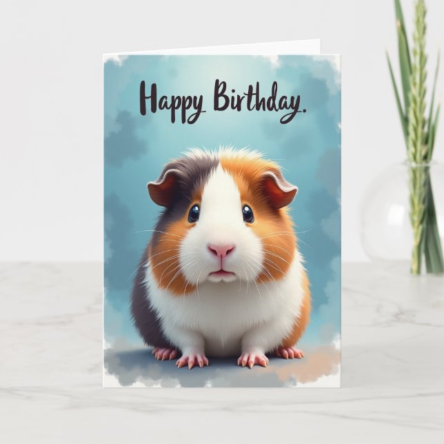 Cute Rodent Birthday Card (Front)