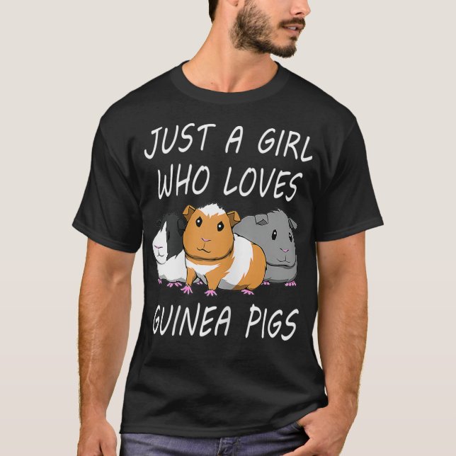 Cute Rodent Saying Guinea Pig Mom  T-Shirt (Front)